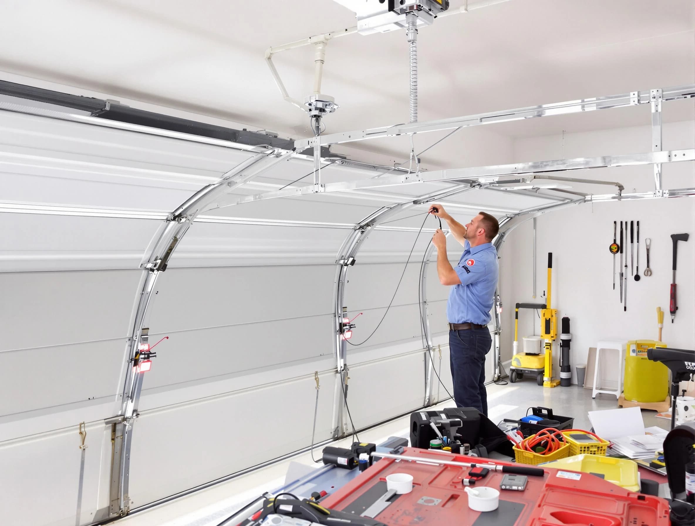 Garage door cable repair service by Clinton Garage Door Repair in Clinton