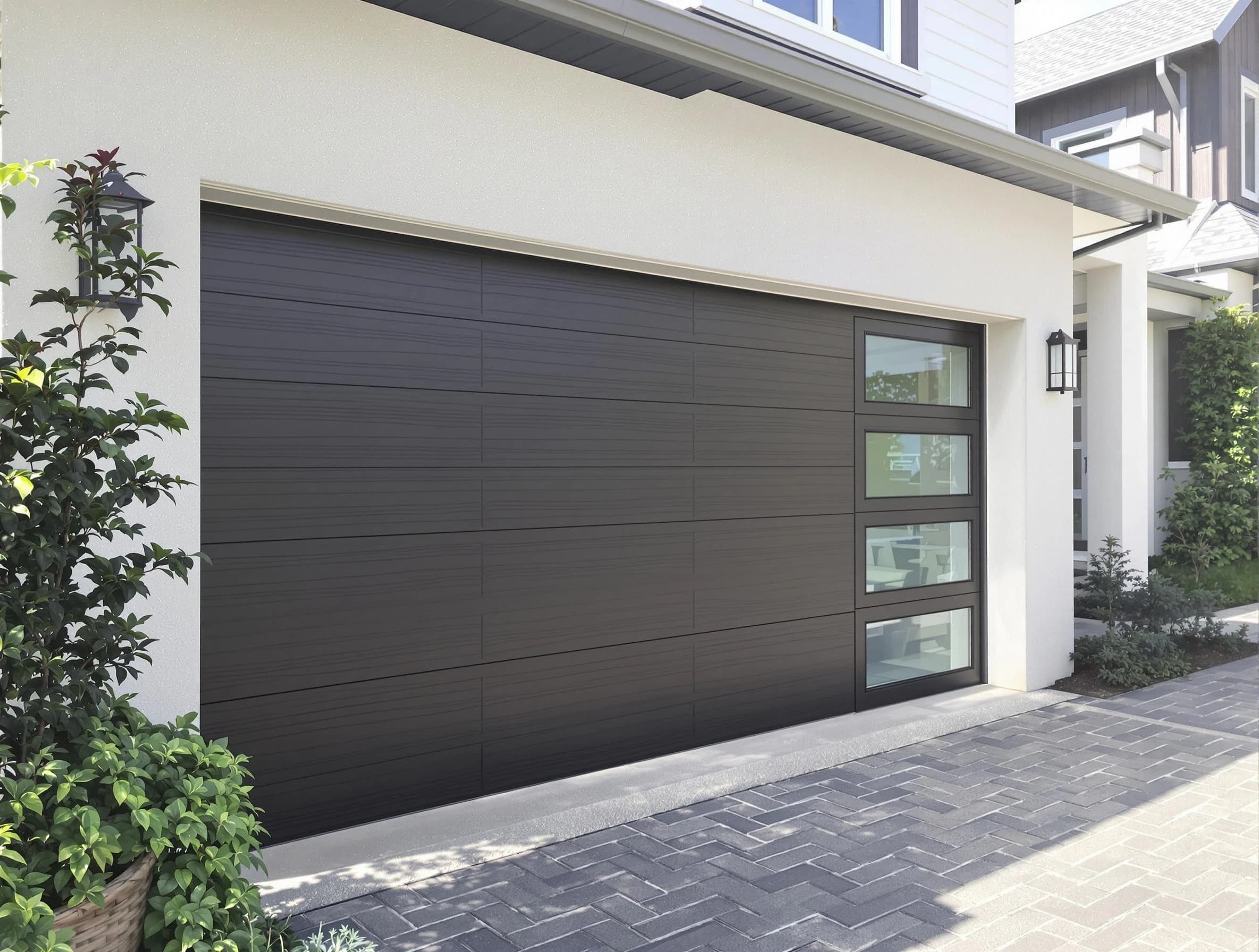 Custom garage door installation by Clinton Garage Door Repair in Clinton