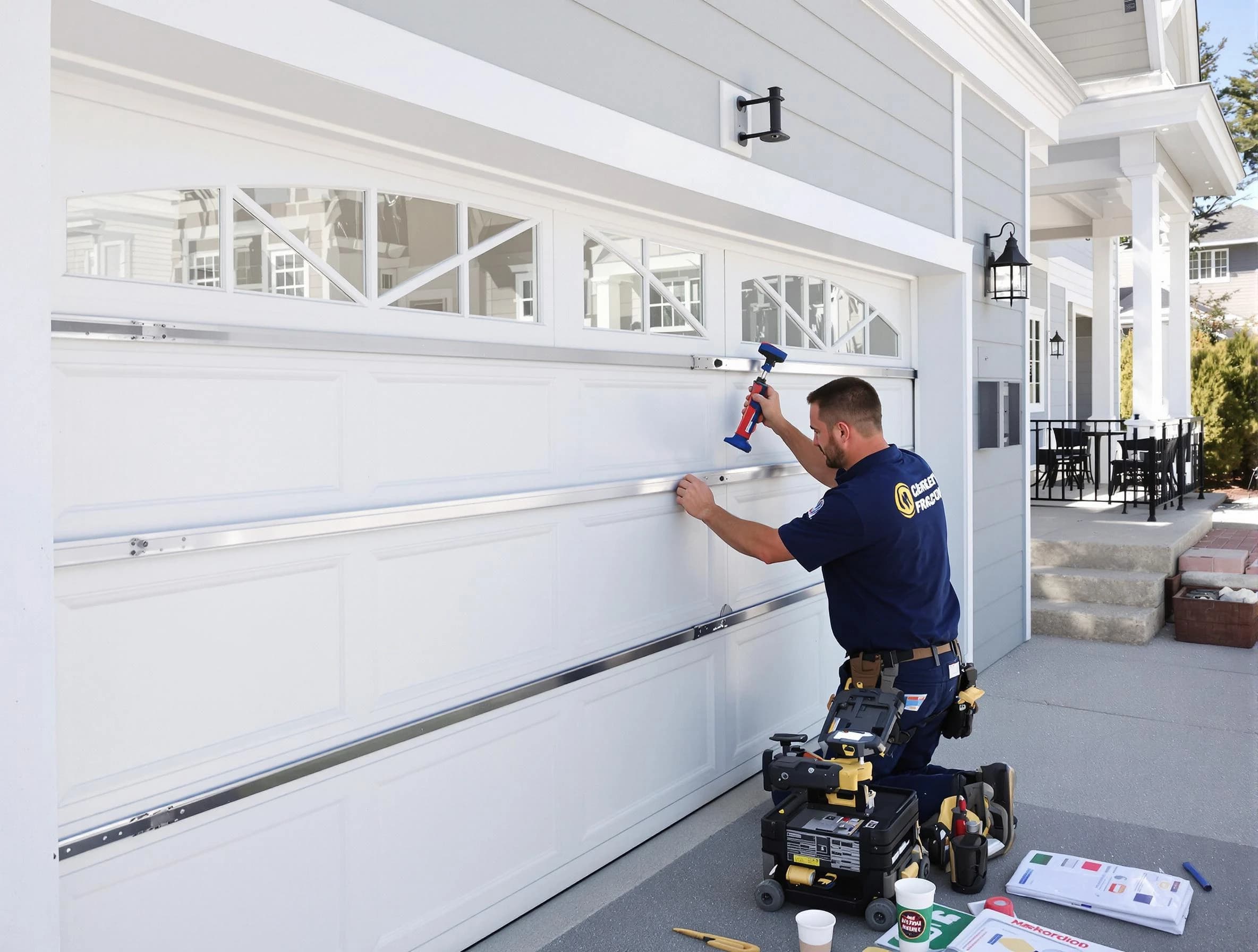 Professional garage door installation by Clinton Garage Door Repair in Clinton