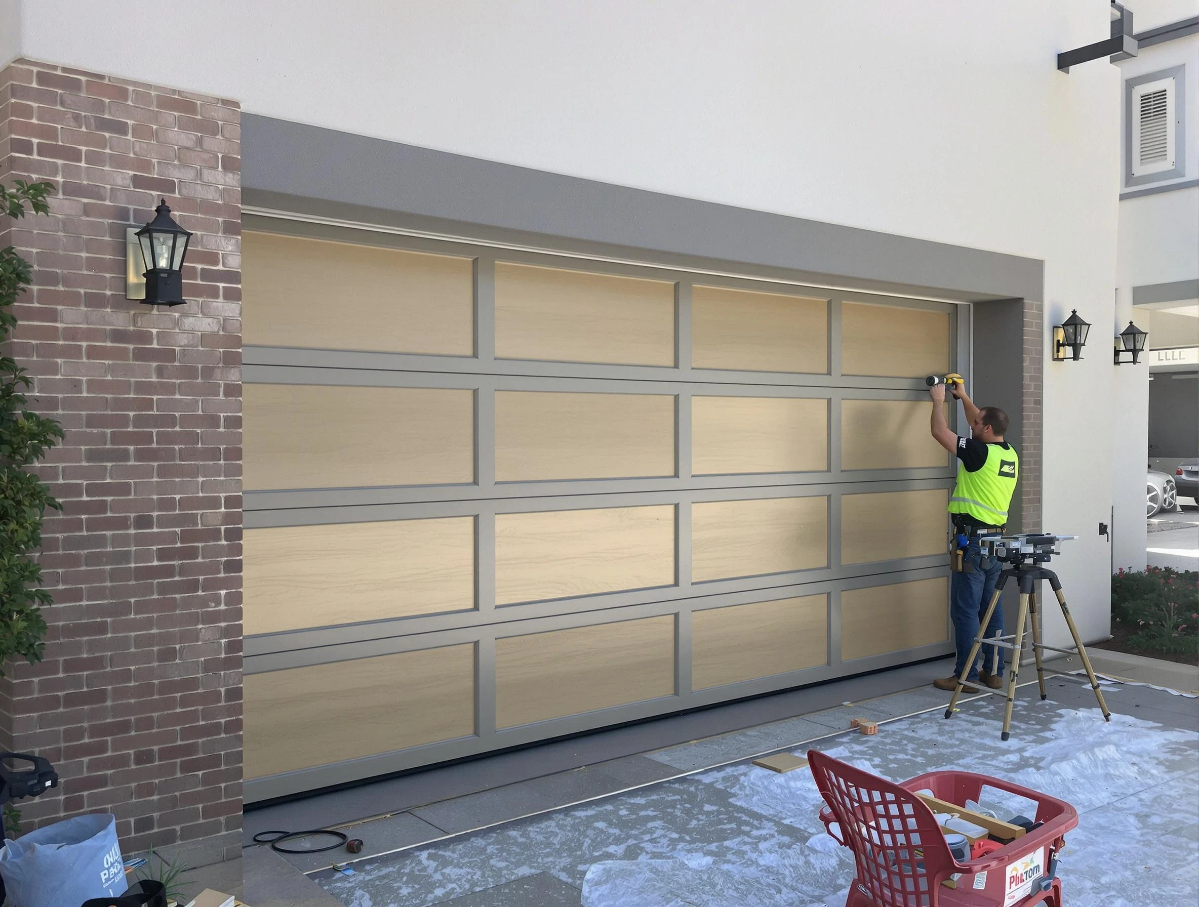 Garage door replacement service by Clinton Garage Door Repair in Clinton
