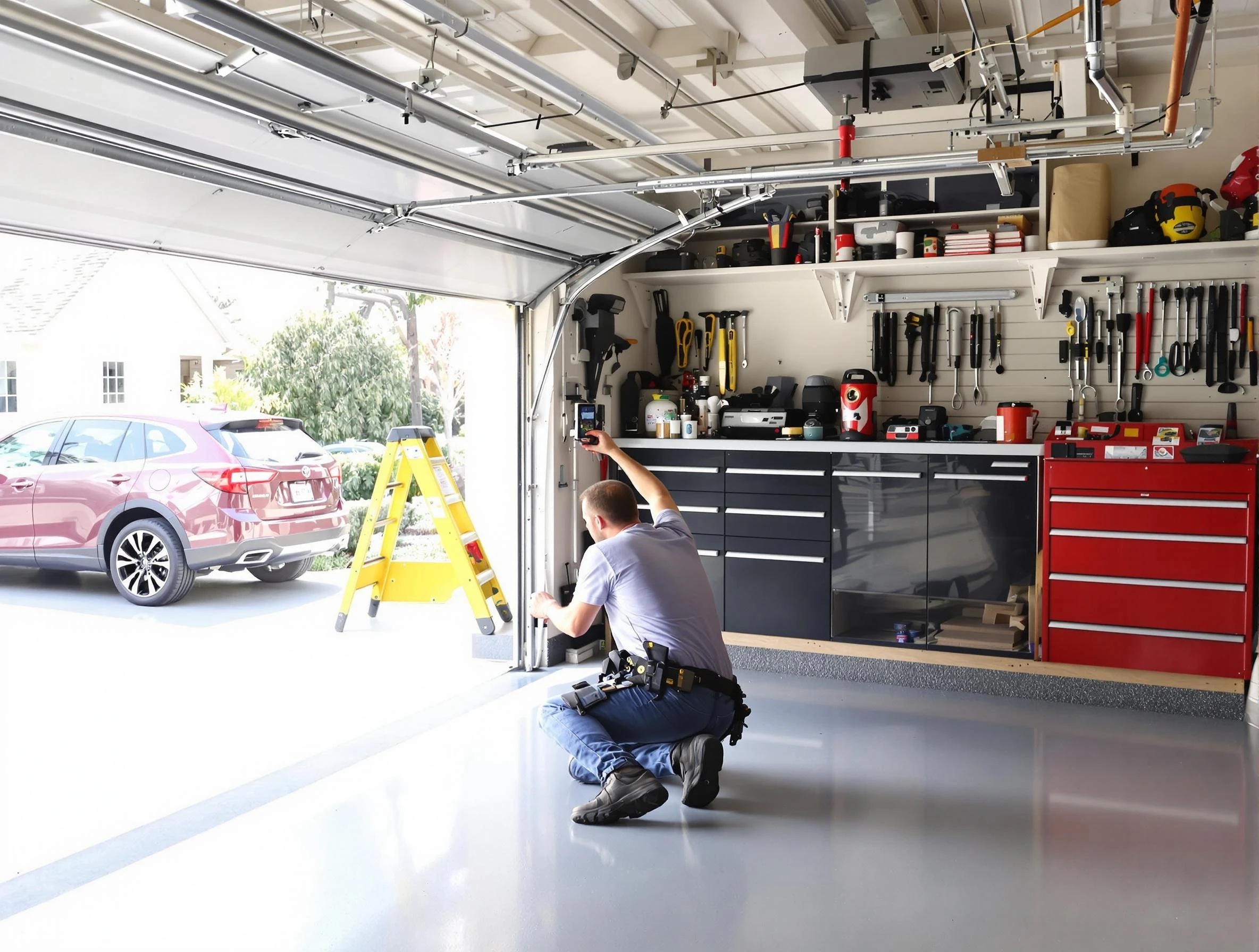 Local garage door repair service by Clinton Garage Door Repair in Clinton